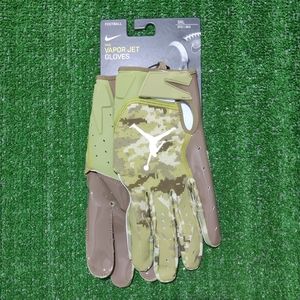 Nike Jordan Vapor Jet Magnigrip Football Gloves Salute To Service Camo Size 3XL